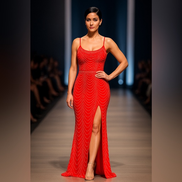 ✨“Luxury Radiance Gown” – Shine with Every Step ✨ - Picture 6 of 14